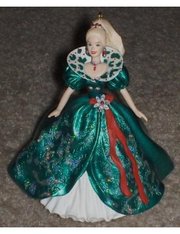 Коллекционная Елочная игрушка Барби 1995 Hallmark Holiday Barbie # 3